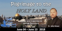 10 Day Pilgrimage to the Holy Land - June 04- June 13 2018